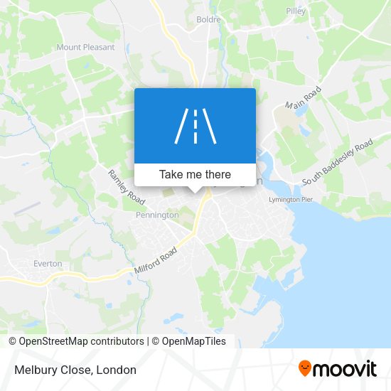 Melbury Close map