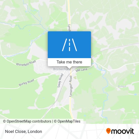 Noel Close map