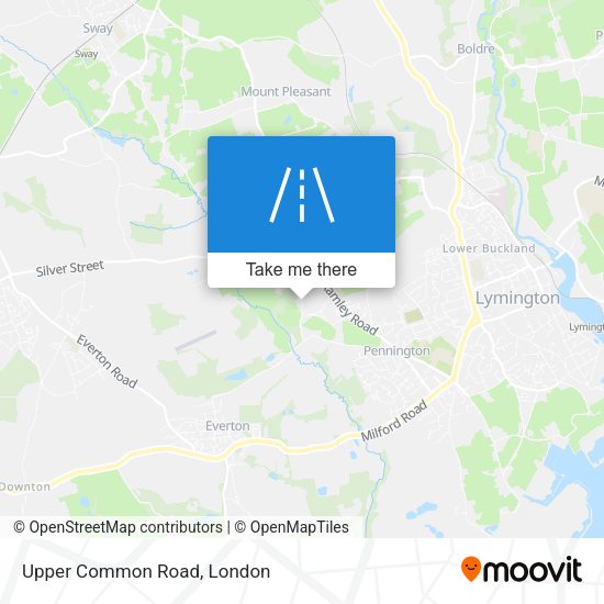Upper Common Road map
