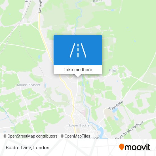 Boldre Lane map