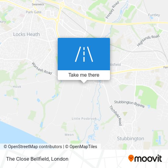 The Close Bellfield map