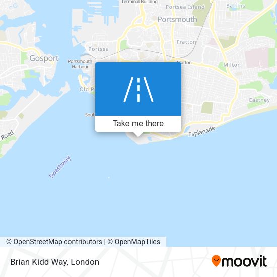 Brian Kidd Way map