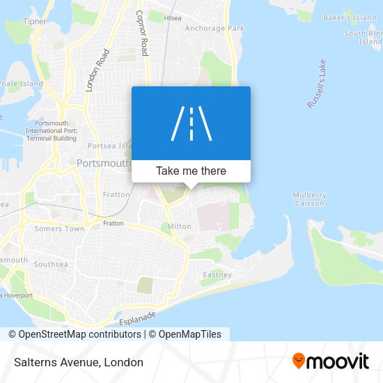 Salterns Avenue map