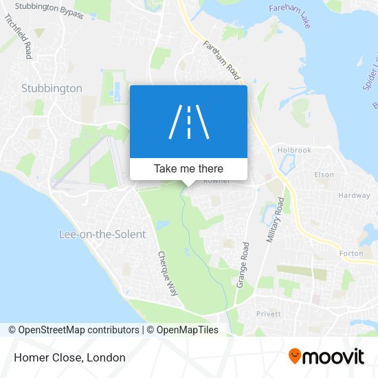 Homer Close map