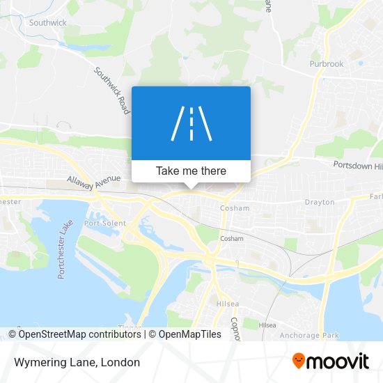 Wymering Lane map