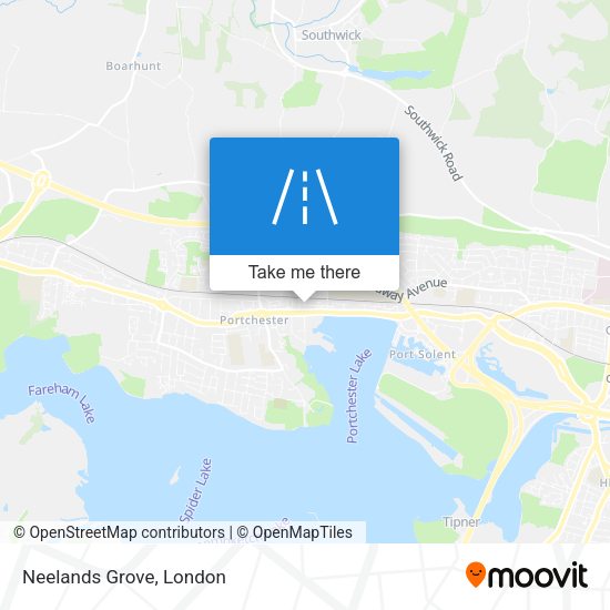 Neelands Grove map