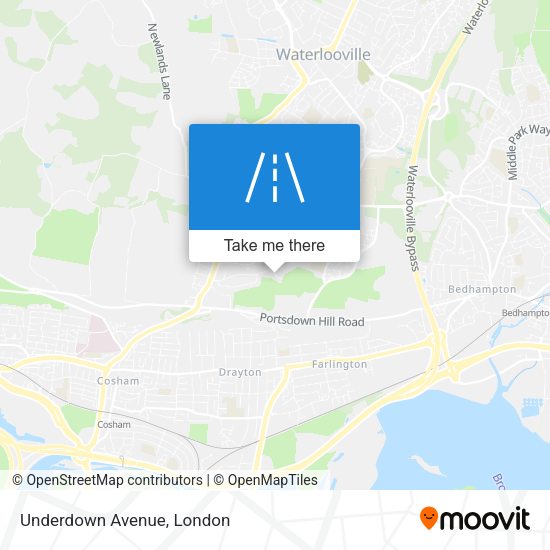 Underdown Avenue map