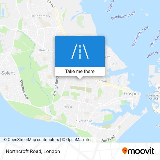 Northcroft Road map