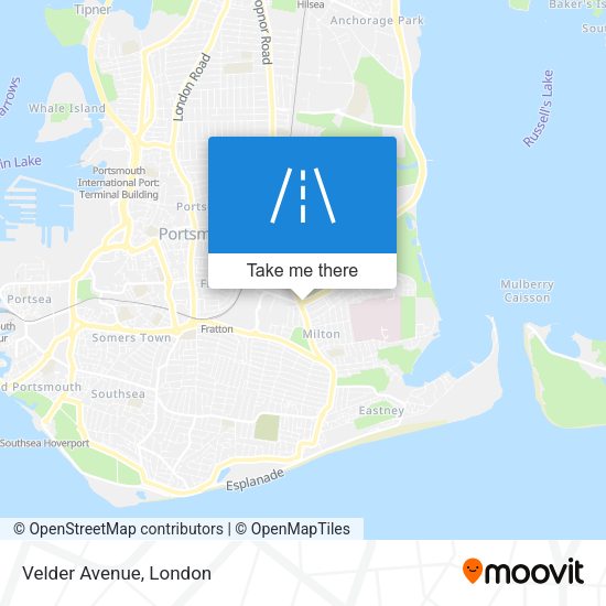 Velder Avenue map