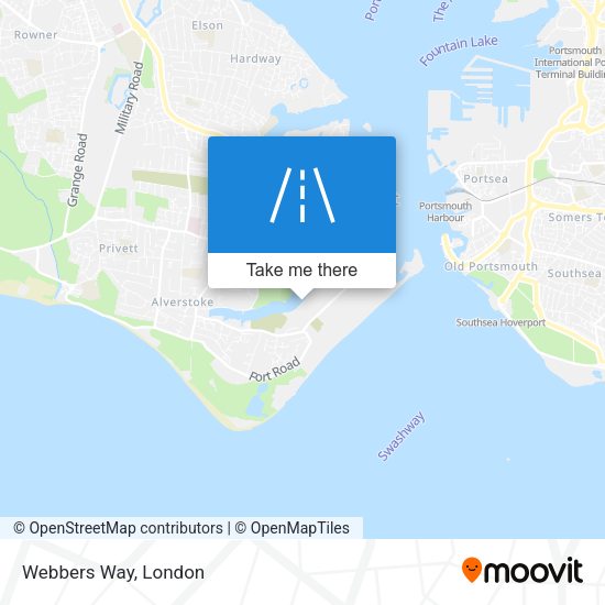 Webbers Way map
