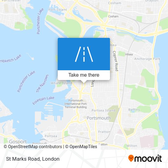 St Marks Road map