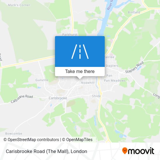 Carisbrooke Road (The Mall) map