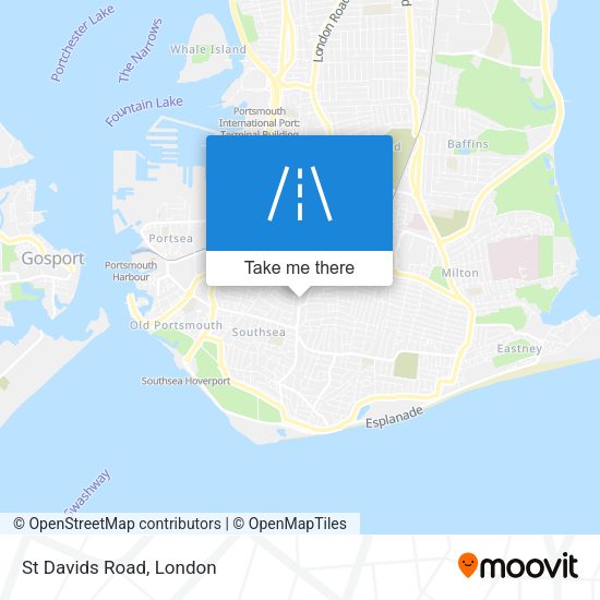 St Davids Road map