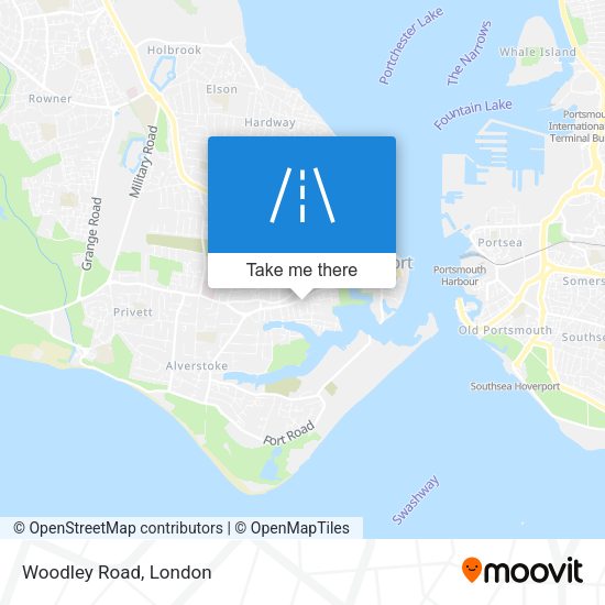 Woodley Road map