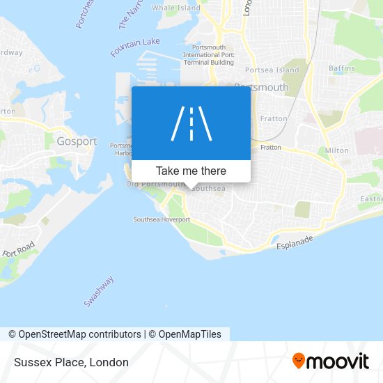Sussex Place map