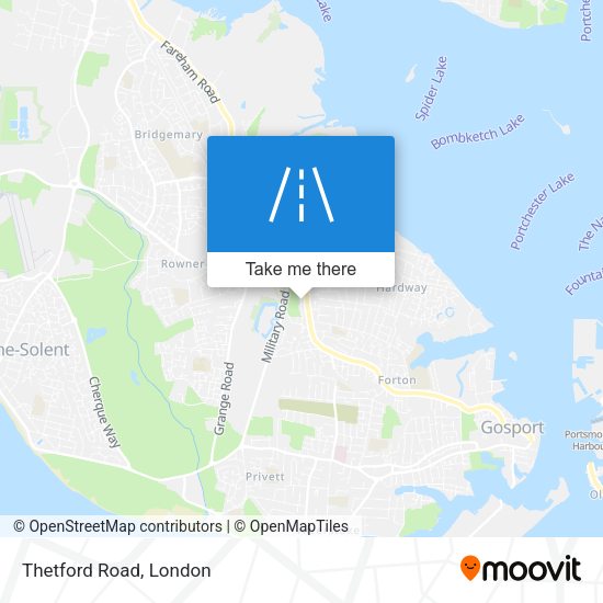 Thetford Road map