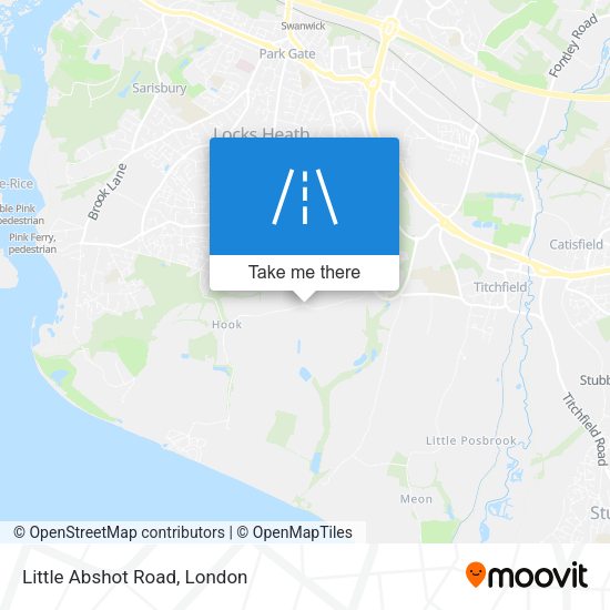 Little Abshot Road map