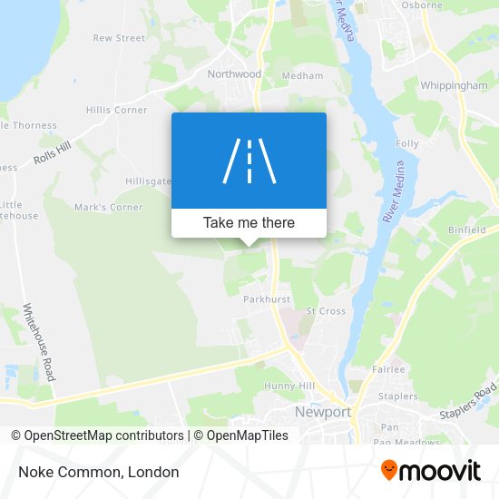 Noke Common map
