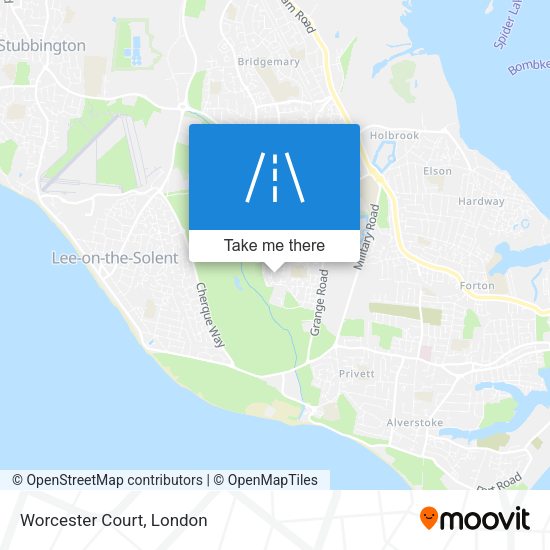 Worcester Court map