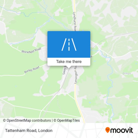 Tattenham Road map