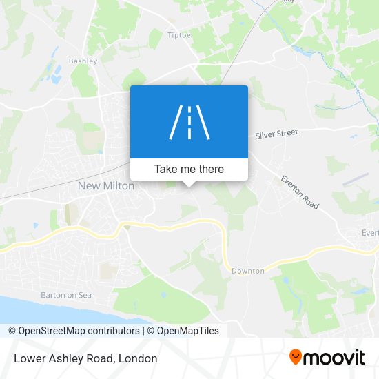 Lower Ashley Road map