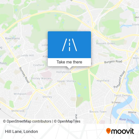 Hill Lane map