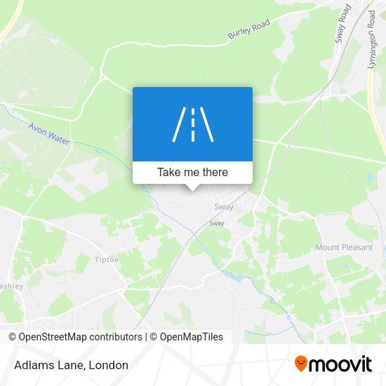Adlams Lane map