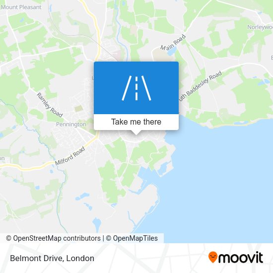 Belmont Drive map