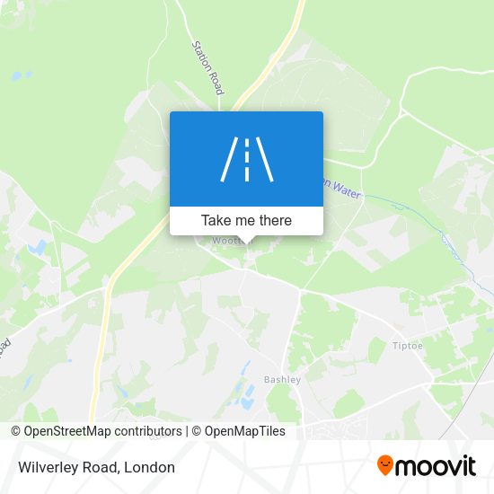 Wilverley Road map