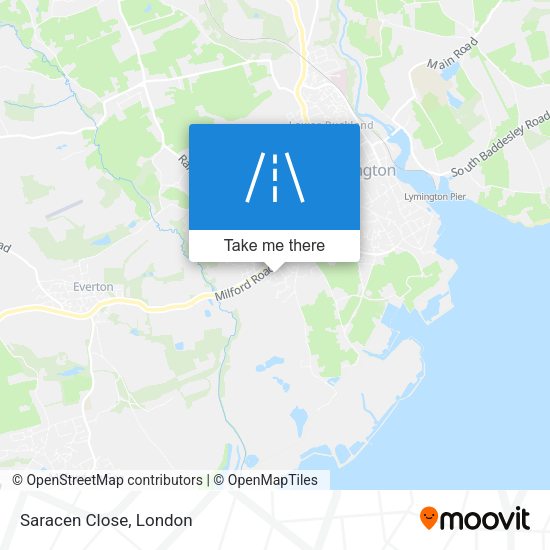 Saracen Close map