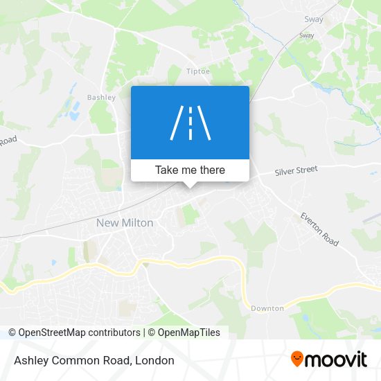 Ashley Common Road map
