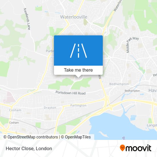 Hector Close map
