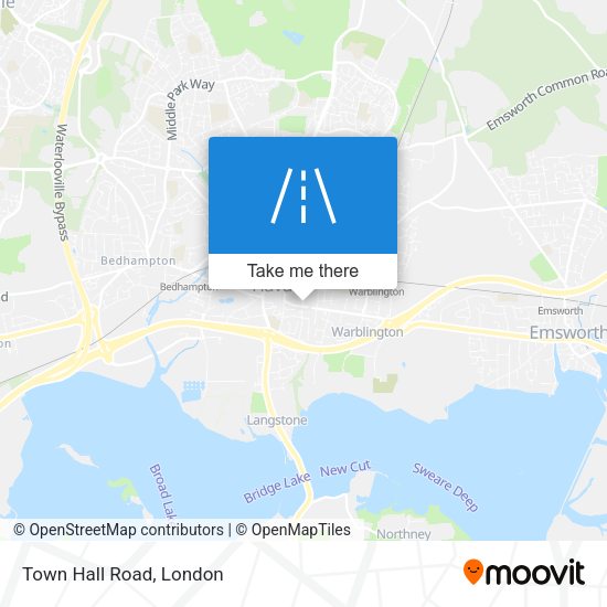 Town Hall Road map