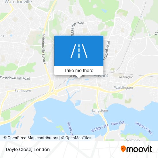 Doyle Close map