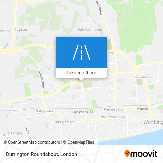 Durrington Roundabout map