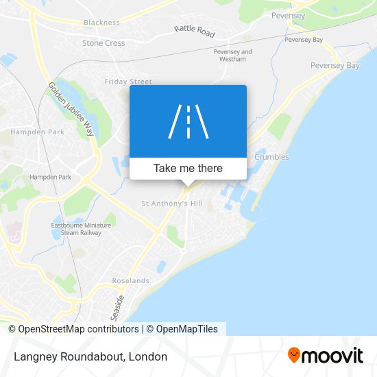 Langney Roundabout map