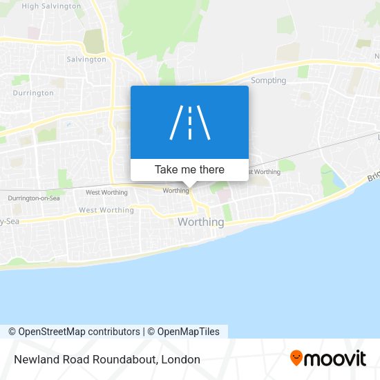 Newland Road Roundabout map