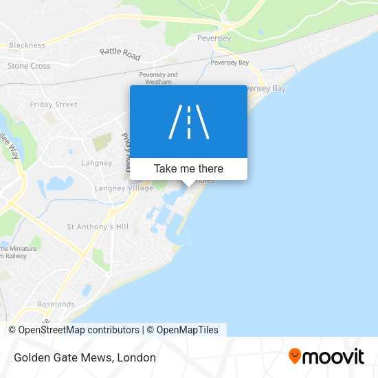 Golden Gate Mews map
