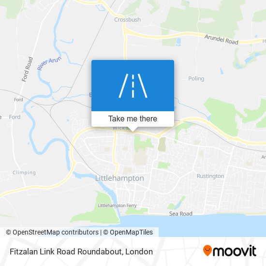 Fitzalan Link Road Roundabout map