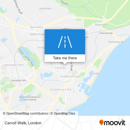 Carroll Walk map