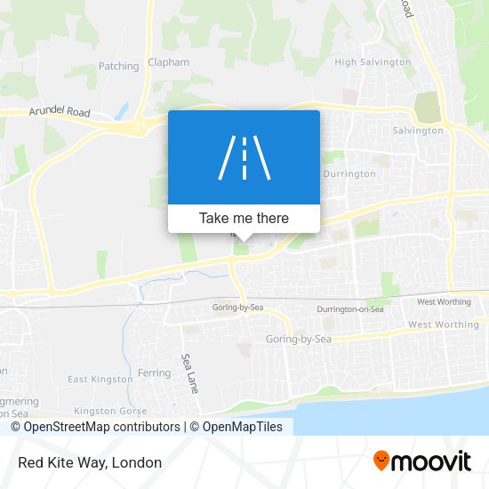 Red Kite Way map