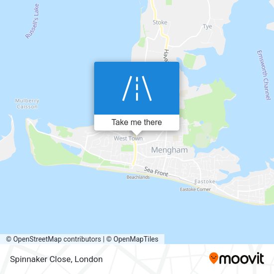 Spinnaker Close map