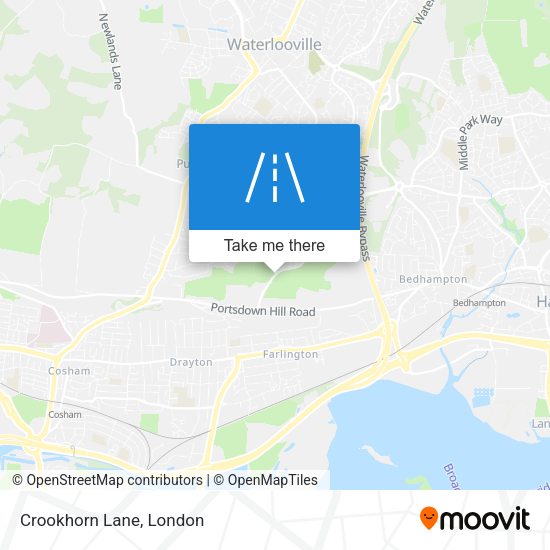 Crookhorn Lane map