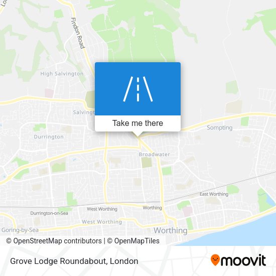Grove Lodge Roundabout map