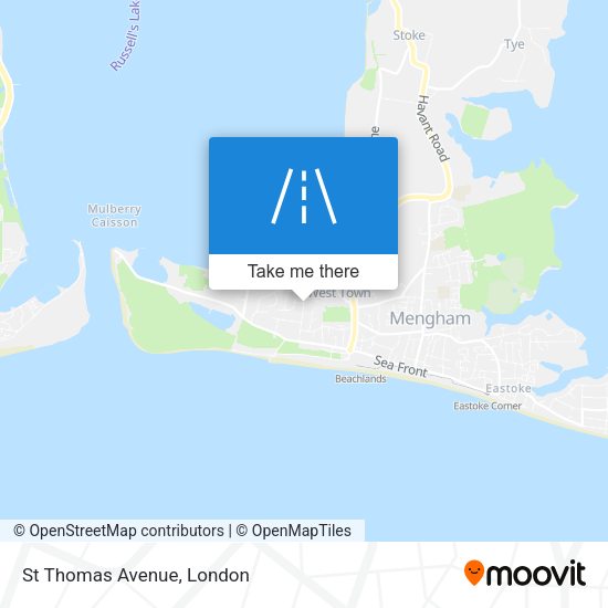 St Thomas Avenue map