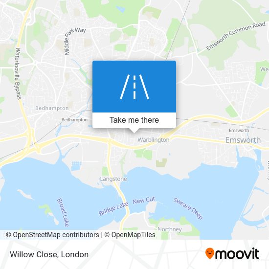 Willow Close map