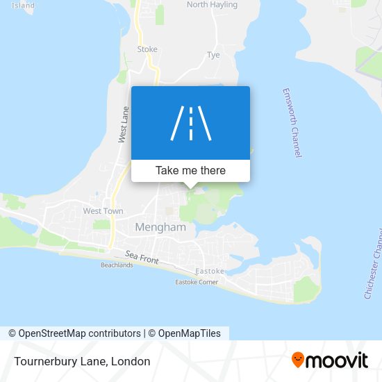 Tournerbury Lane map
