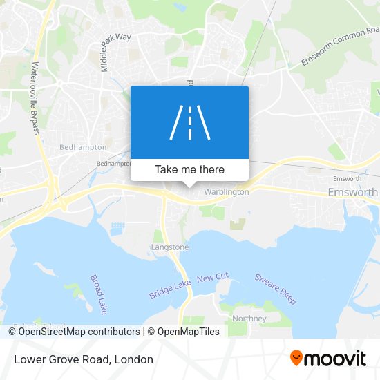 Lower Grove Road map