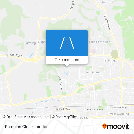 Rampion Close map