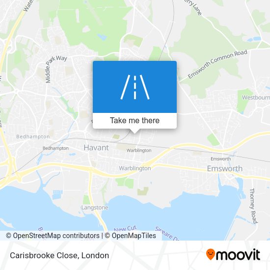 Carisbrooke Close map